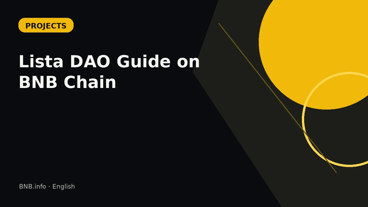 Lista DAO Guide on BNB Chain